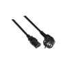 Cabo de Alimentação Aisens CEE7/7 Macho - C13 Macho 1.5m (preto) - A1320167