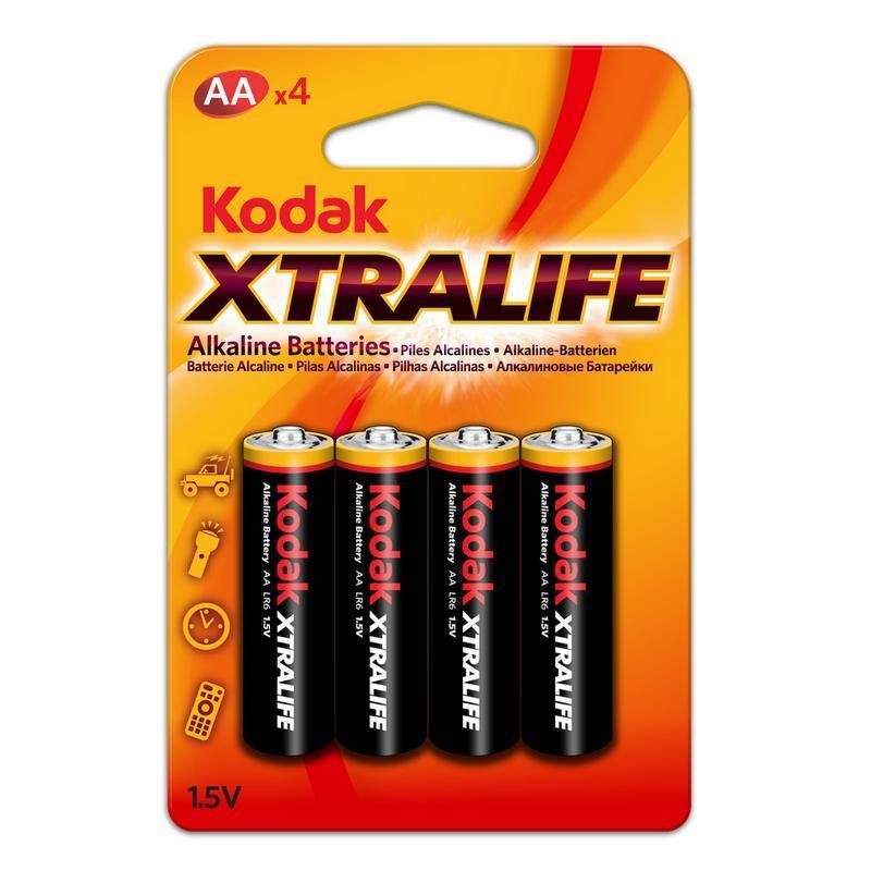 Kodak Xtralife Pack 4 Pilhas Alcalinas AA LR06