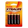 Kodak Xtralife Pack 4 Pilhas Alcalinas AA LR06